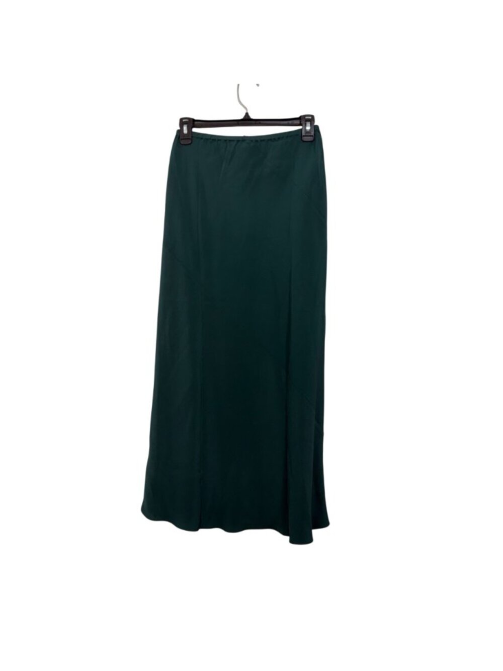 Eileen Fisher Pine Green Bias Maxi Skirt Womens Size S NWT 100% Silk Sustainable - Picture 10 of 10